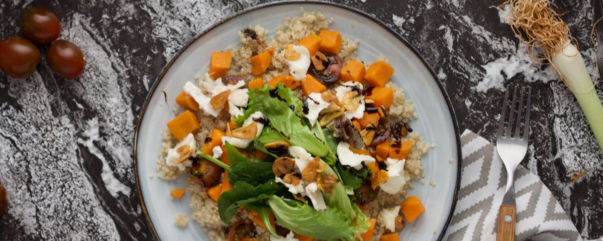 Quinoa and sweet potato salad